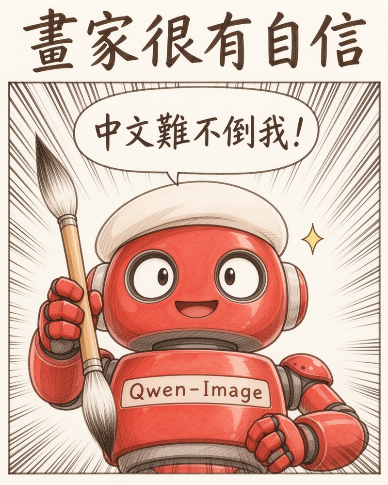 畫家很有自信:紅色機器人放射線大特寫,說中文難不倒它